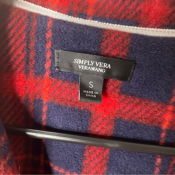 Simply Vera VERA WANG fleece plaid Pajama Set small cozy soft - Picture 4 of 15